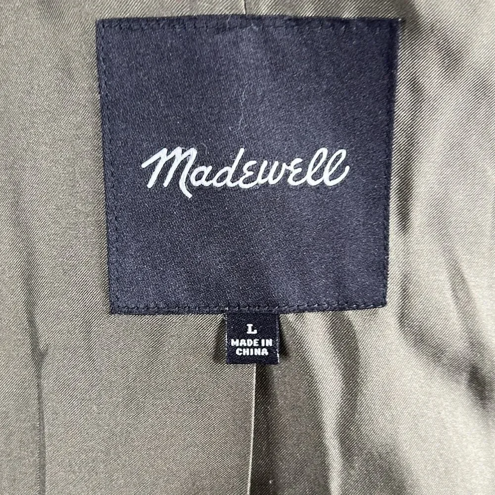 Madewell Belrose Shirt-Jacket in Maran Plaid Sz L - Picture 10 of 11